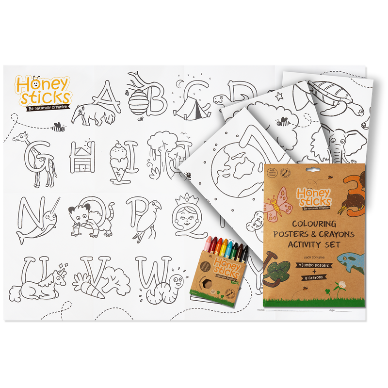 Honeysticks - Activity Set | Posters & Crayon Set