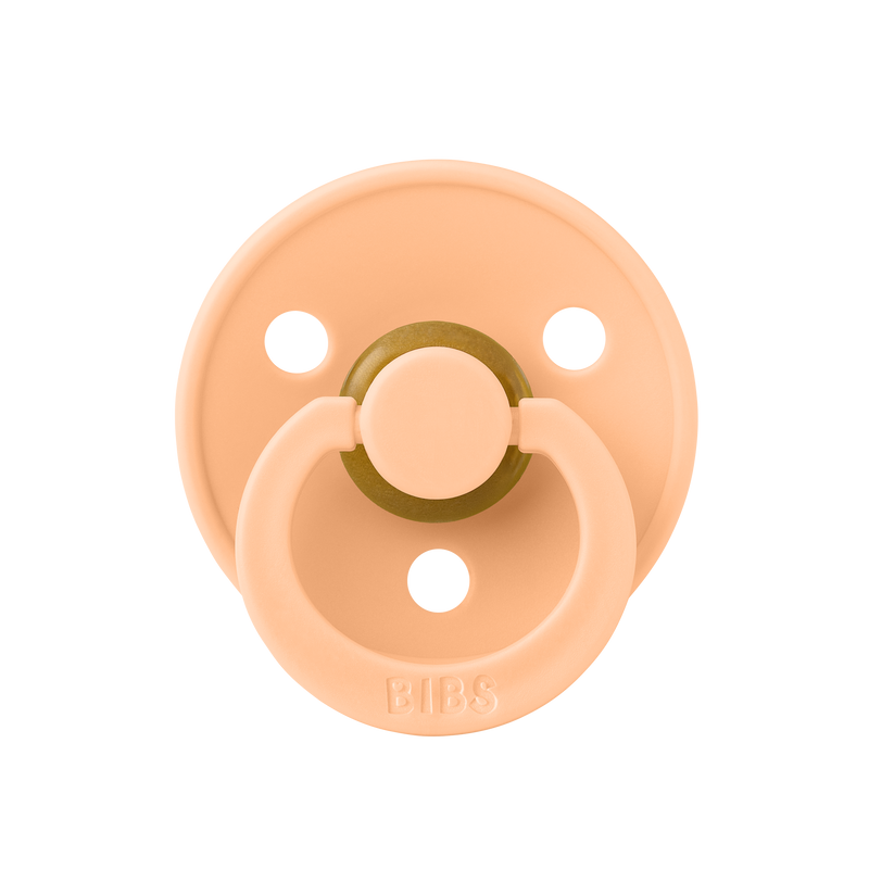 BIBS Pacifier - 2pk Round | Peach Sunset