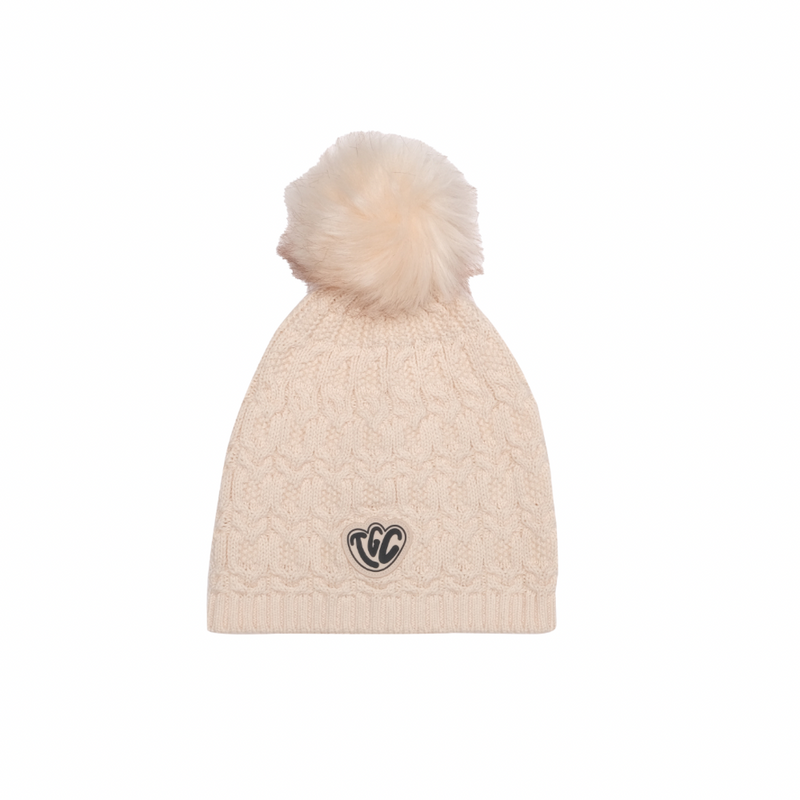 The Girl Club - Organic Cotton Knit Beanie | Cream