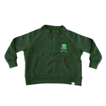 Band of Boys - Green BOB Bones Quarter Zip Crew