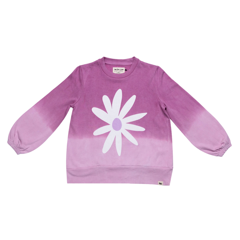 The Girl Club - Lilac Dip-Dye Daisy Crew