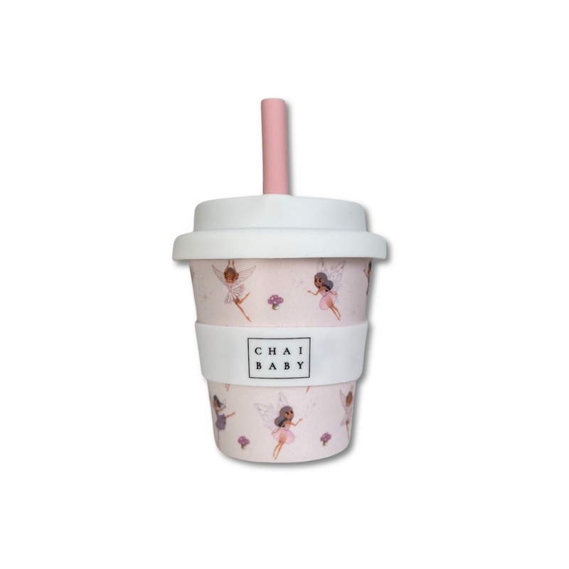 Chai Baby - Baby Reusable Bamboo Fluffy Cup | Pink Fairy