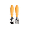 Bumkins - Spoon & Fork Set | Tangerine