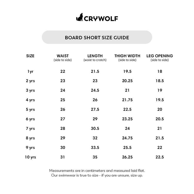 Crywolf - Board Shorts | Costal Stripe