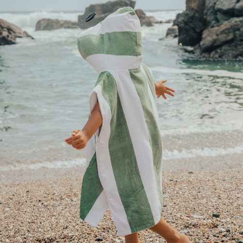 Crywolf - Hooded Towel | Coastal Stripe