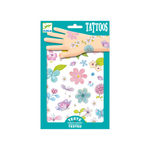 Djeco - Temporary Tattoos | Flowers of The Fields Glitter