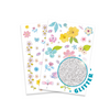 Djeco - Temporary Tattoos | Flowers of The Fields Glitter