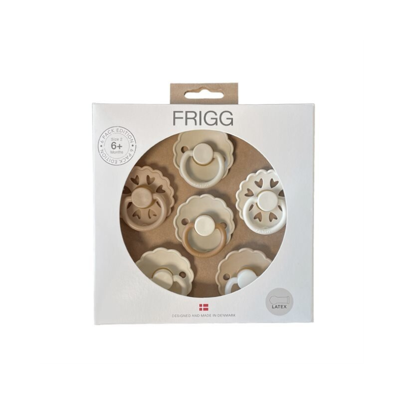 Frigg - 6 Pack Latex Pacifiers | Cinnamon Charm