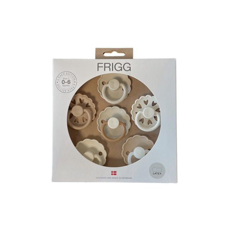 Frigg - 6 Pack Latex Pacifiers | Cinnamon Charm