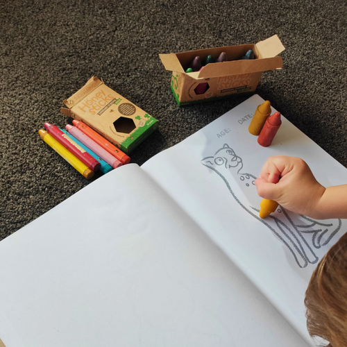 Honeysticks - Toddler's First Colouring Book | Endangered Animals