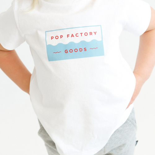 Pop Factory - Classic Tee | Blue Wave Print