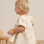 Quincy Mae - Ruffle Colar Button Dress | Unicorns