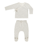 Quincy Mae - Wrap Top + Footed Pant Set | Scatter