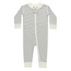 Quincy Mae - Zip Longsleeve Sleeper | Blue Micro Stripe