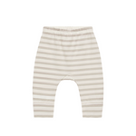 Quincy Mae - Drawstring Pant | Grey Stripe