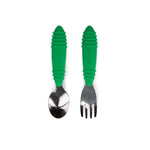 Bumkins - Spoon & Fork Set | Jade