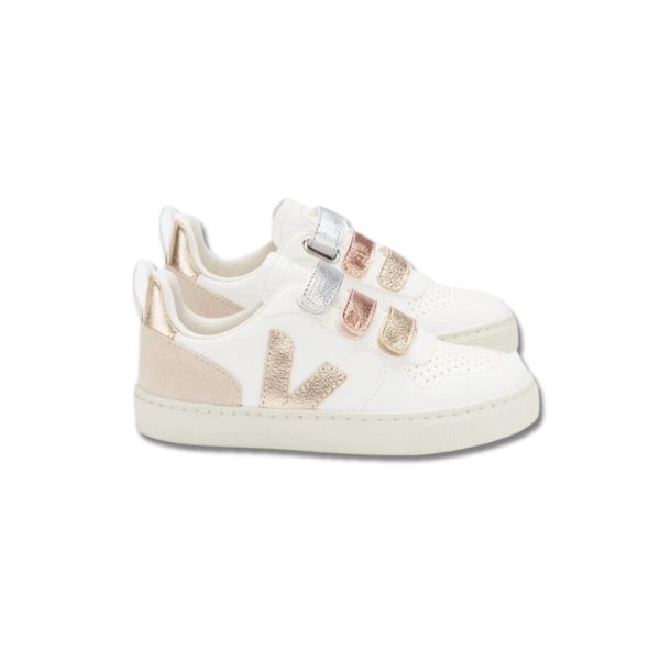 Veja - V-10 Chromefree Leather | Multico White + Shiny