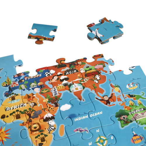 Classic World Toys - World Map Wooden Puzzle