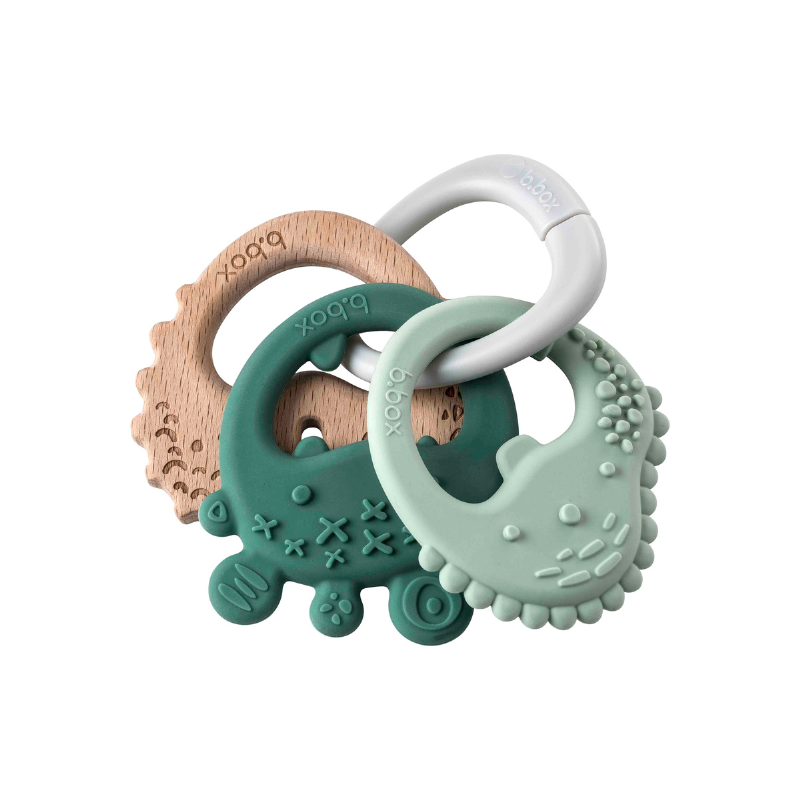 b.box - Trio Teether | Sage